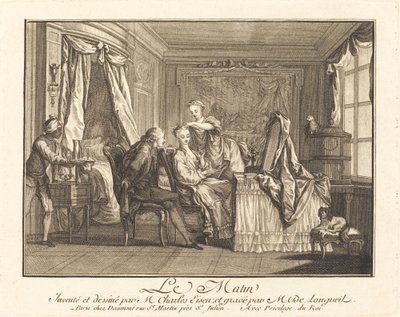 Morgon av Joseph de Longueil after Charles Eisen