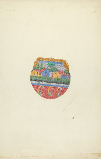 Pärlpåse, ca. 1937. av Josephine C. Romano