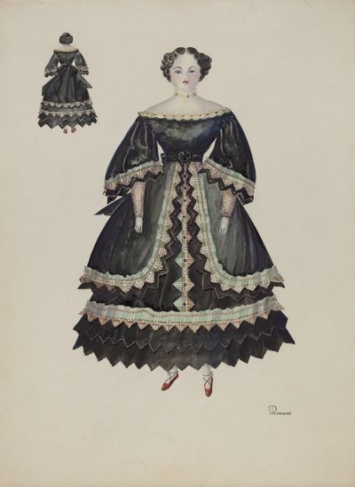 Docka - Minerva Pratt, ca. 1937. av Josephine C. Romano
