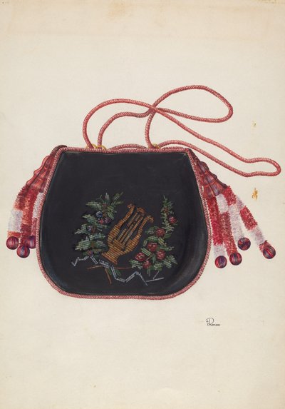 Handväska, c. 1938. av Josephine C. Romano