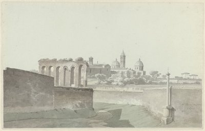 Basilikan Santa Maria Maggiore i Rom Gezicht op Sa. Maria Maggiore, Rom av Josephus Augustus Knip