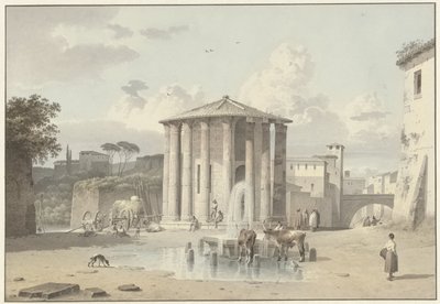 Vestas tempel i Rom av Josephus Augustus Knip