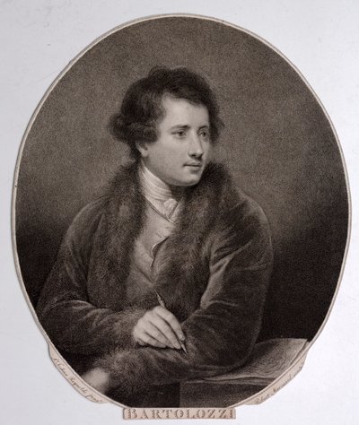 Francesco Bartolozzi, italiensk gravör (gravyr) av Joshua (after) Reynolds