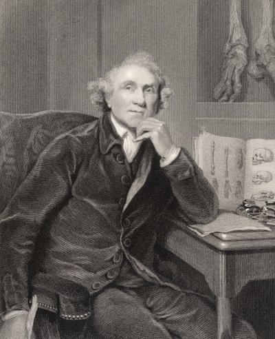 John Hunter, graverad av G.H. Adcock, från 