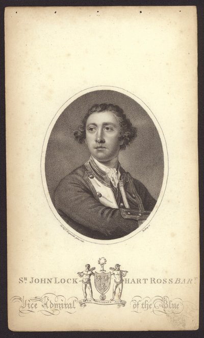 Sir John Lockhart-Ross, brittisk amiral (gravyr) av Joshua (after) Reynolds