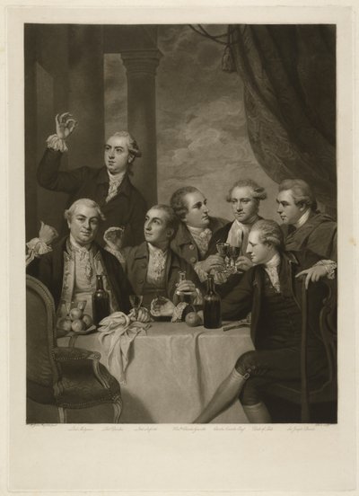 Dilettanti Society, graverad av Charles Turner av Joshua (after) Reynolds