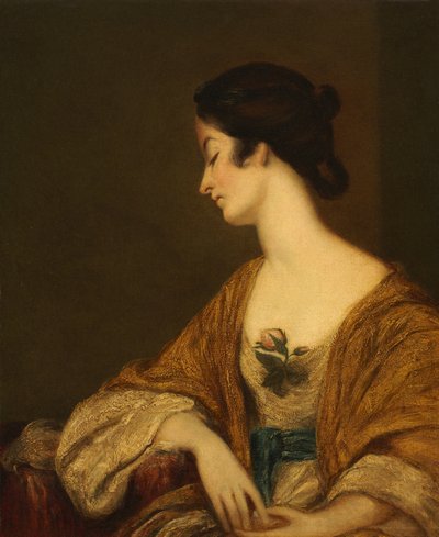 Porträtt av Mrs George Collier av Joshua (follower of) Reynolds