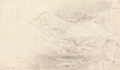 Valley of Nant Ffrancon, Caernarvonshire av Joshua Cristall