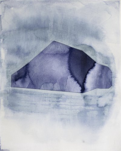 Abstrakt blå geometri av Joshua Hoskins