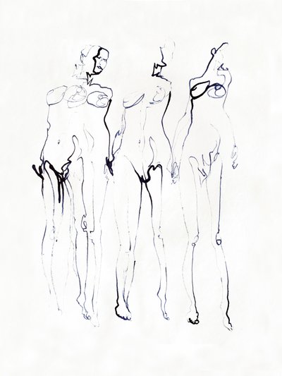 Tre eleganta figurer av Joshua Hoskins