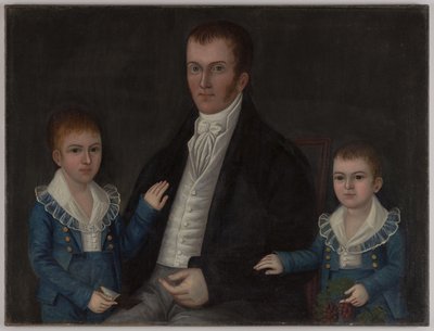 John Jacob Anderson and Sons, John och Edward, ca 1812-15 (olja på duk) av Joshua Johnson