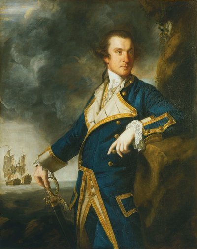 Amiral Alexander Hood av Joshua Reynolds