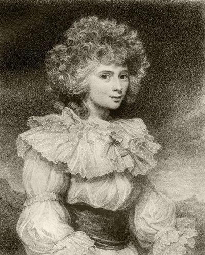 Elizabeth Cavendish, hertiginna av Devonshire, graverad av F. Bartolozzi, från 
