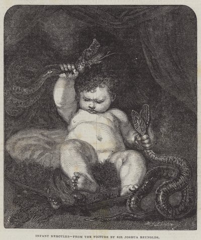 Spädbarnet Herkules av Joshua Reynolds