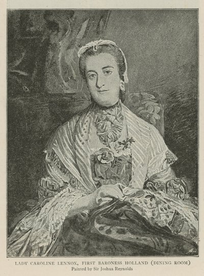 Lady Caroline Lennox, första friherrinnan Holland av Joshua Reynolds