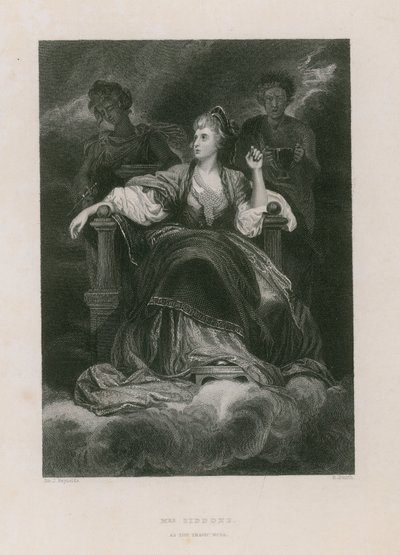 Mrs Siddons som den tragiska musan av Joshua Reynolds