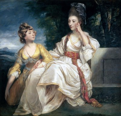 Mrs Thrale och hennes dotter Hester (Queeney) 1777-78 av Joshua Reynolds