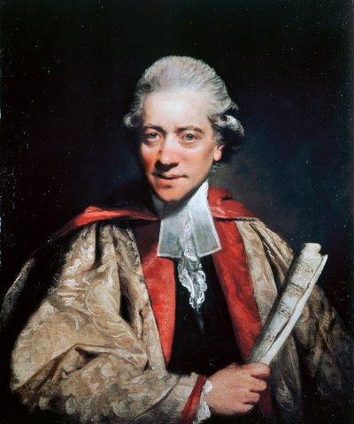 Porträtt av Charles Burney (1726-1814), kompositör, organist och musikhistoriker av Joshua Reynolds