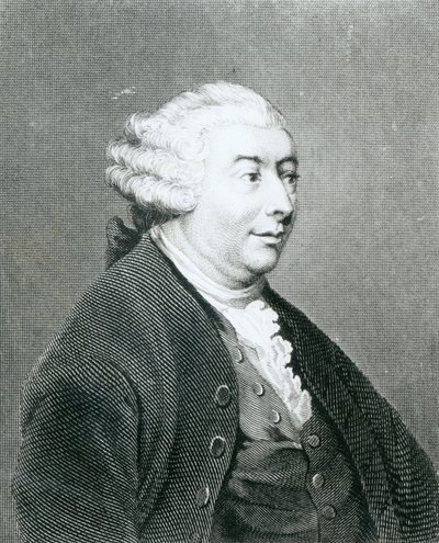 Porträtt av David Hume, graverad av William Henry Worthington av Joshua Reynolds
