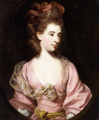 Porträtt av en dam, sägs vara fru, av Joshua Reynolds