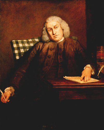 Samuel Johnson, engelsk man av bokstäver, 1756-1757 av Joshua Reynolds
