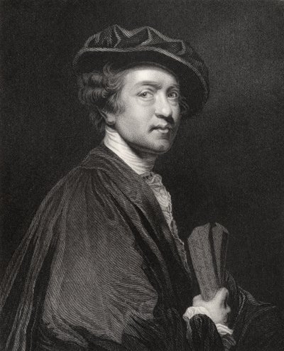 Sir Joshua Reynolds, graverad av J. Cochran, från 