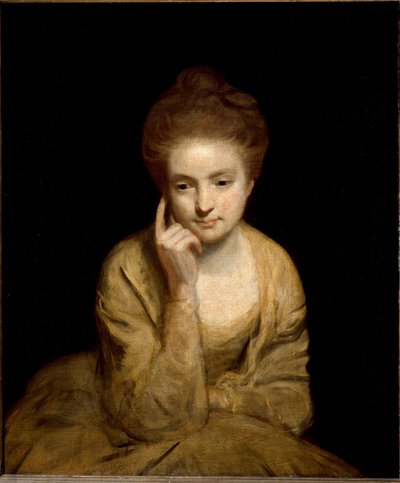Studie för porträtt av en ung kvinna (målning av Joshua Reynolds