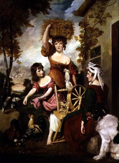The Cottagers, The Machil Family (olja på duk) 1788 av Joshua Reynolds
