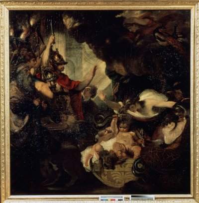Spädbarnet Hercules ströp ormarna, 1786-88 av Joshua Reynolds