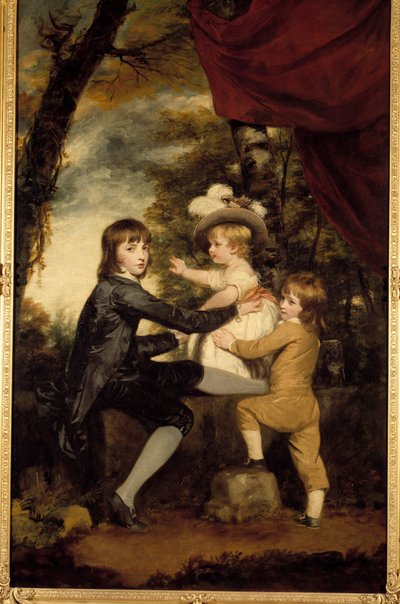 Lammbarnen. Målning av Joshua Reynolds (1723-1792). 1700-talet. Privat samling av Joshua Reynolds