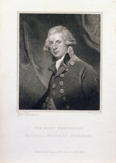 Den höge ärade Richard Brinsley Sheridan, 1825 av Joshua Reynolds