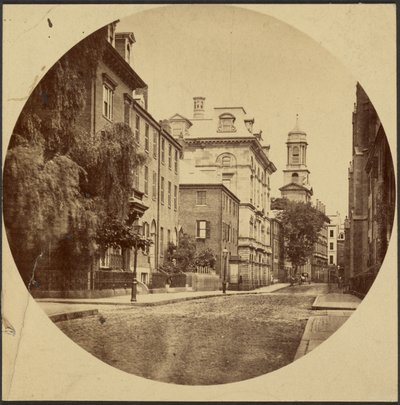 Chauncy Street från Exeter Place av Josiah Johnson Hawes