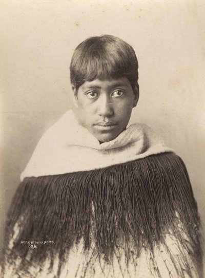 Hora Maniapoto, ca 1890 (albumenprint) av Josiah Martin