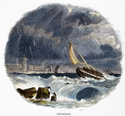 Monsuner, från Phenomena of Nature, 1849 av Josiah Wood Whymper