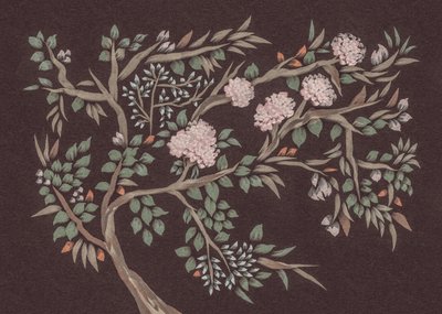 Rosa blommande träd av Josie George