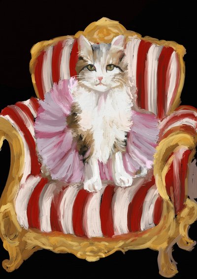 Regal Kitten i tutu av Josie George