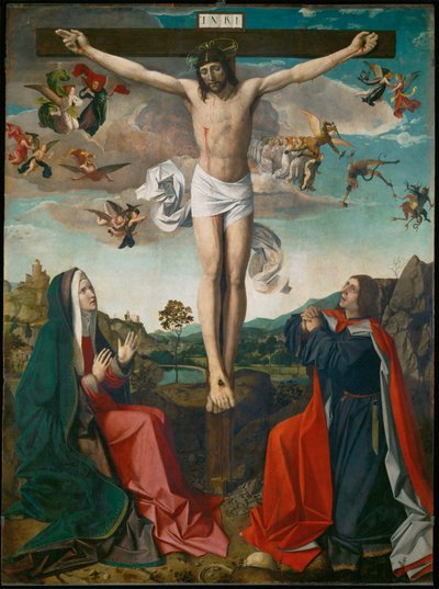 Calvary, detalj av Josse (fl.1493-1508) Lieferinxe