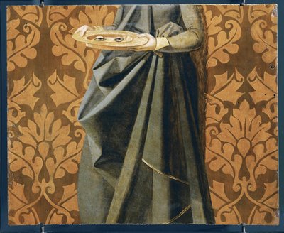Eyes of Saint Lucia, detalj (målning på trä) av Josse (fl.1493 1508) Lieferinxe