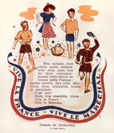 Propaganda des Marschalls Pétain von Josse Photo