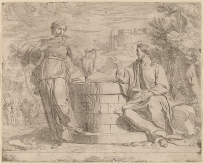 Kristus och den samaritanska kvinnan av Josse de Pape