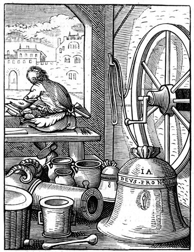 Klock- och kanongjutare, 1500-talet 1849 av Jost Amman