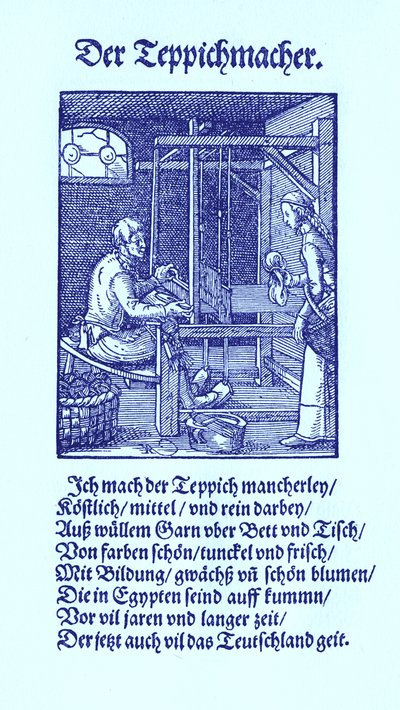 Carpet maker av Jost Amman
