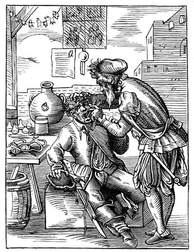 Tandläkare, 1500-talet 1849. av Jost Amman