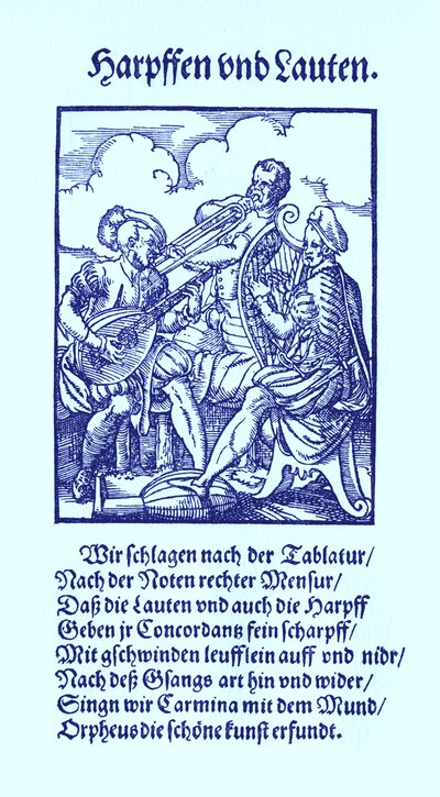 Harp- och lutespelare av Jost Amman