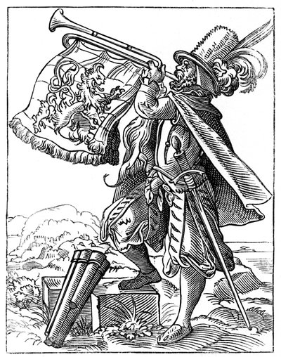 Militär trumpetare, 1500-talet 1849. av Jost Amman
