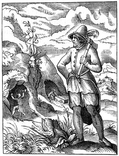 Gruvarbetare, 1500-talet 1849. av Jost Amman