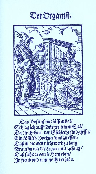 Organist av Jost Amman