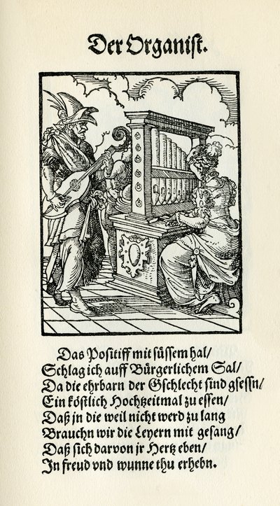 Organist av Jost Amman
