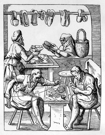 Skomakare, c1559-1591 av Jost Amman