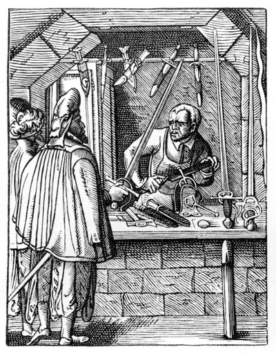Svärdmakare, c1559-1591 av Jost Amman
